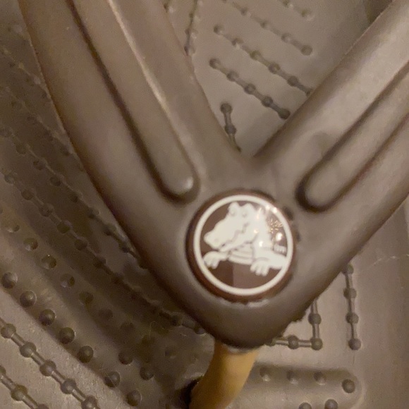 Crocs flip flop things unisex brown nice W7, M5 - Picture 6 of 11